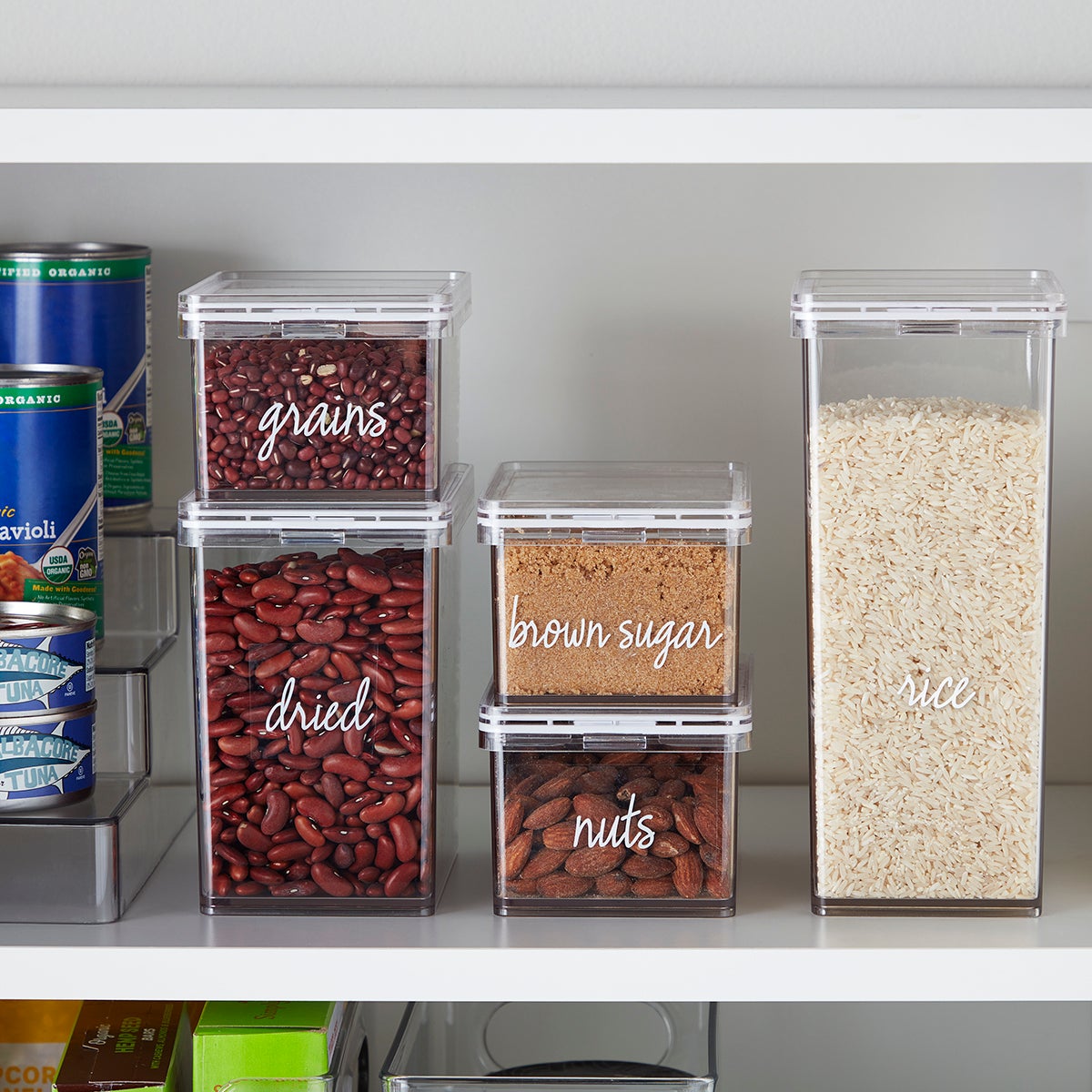 Kitchen shop storage containers